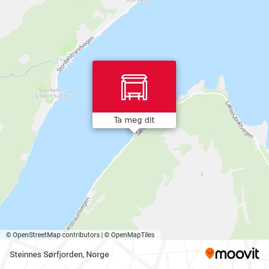 Steinnes Sørfjorden kart