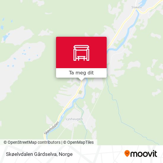 Skøelvdalen Gårdselva kart