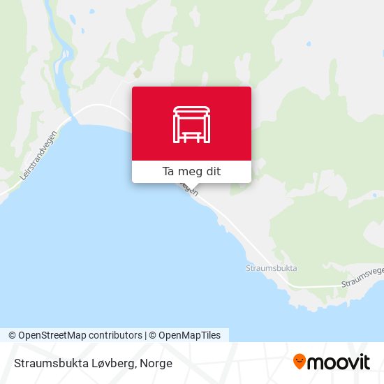Straumsbukta Løvberg kart