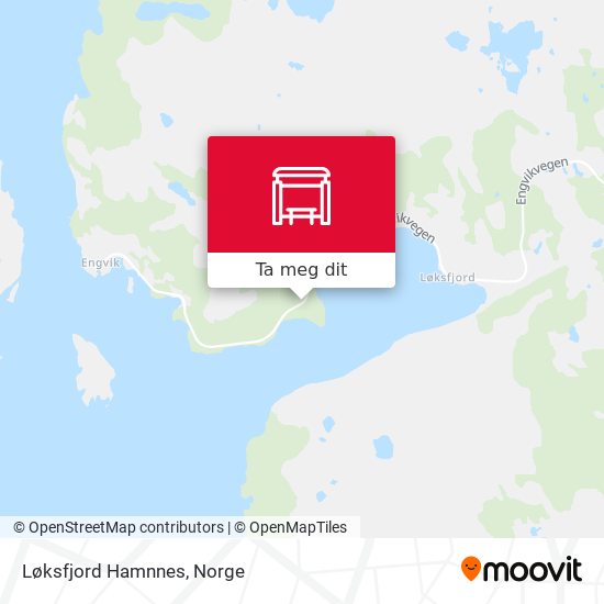 Løksfjord Hamnnes kart