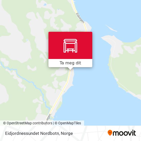 Eidjordnessundet Nordbotn kart