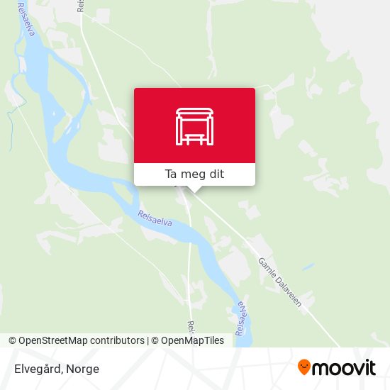 Elvegård kart