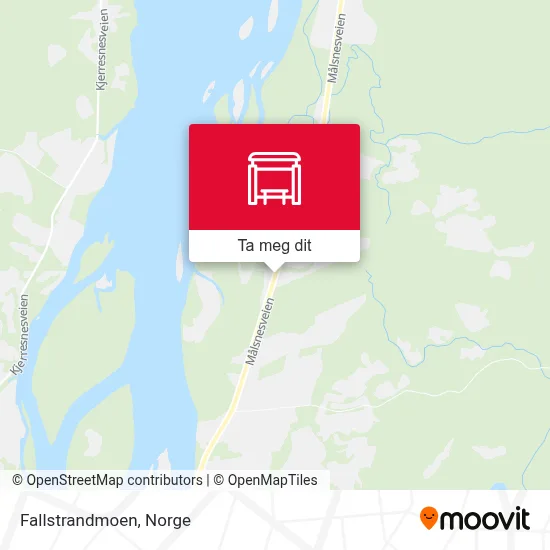 Fallstrandmoen kart