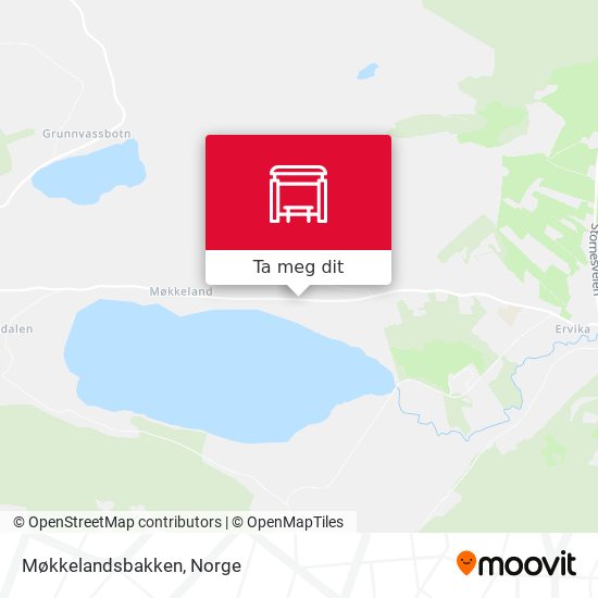 Møkkelandsbakken kart