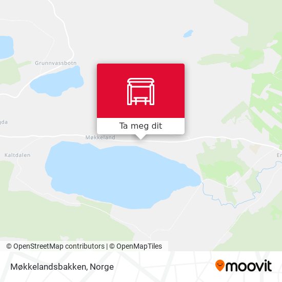 Møkkelandsbakken kart