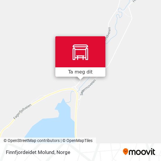 Finnfjordeidet Molund kart