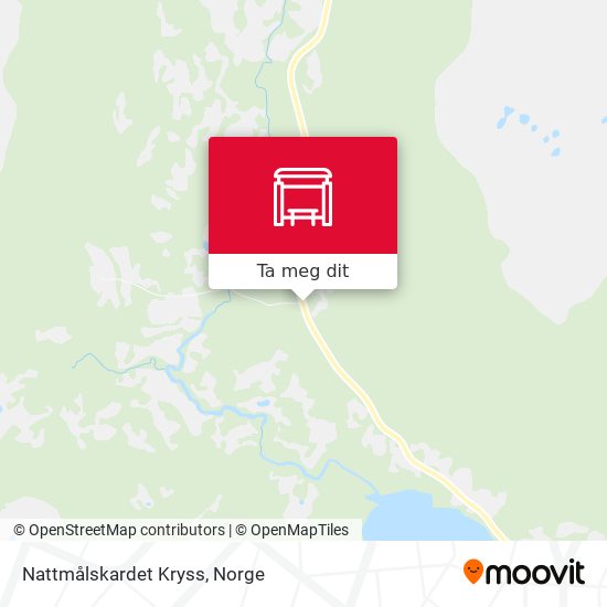 Nattmålskardet Kryss kart