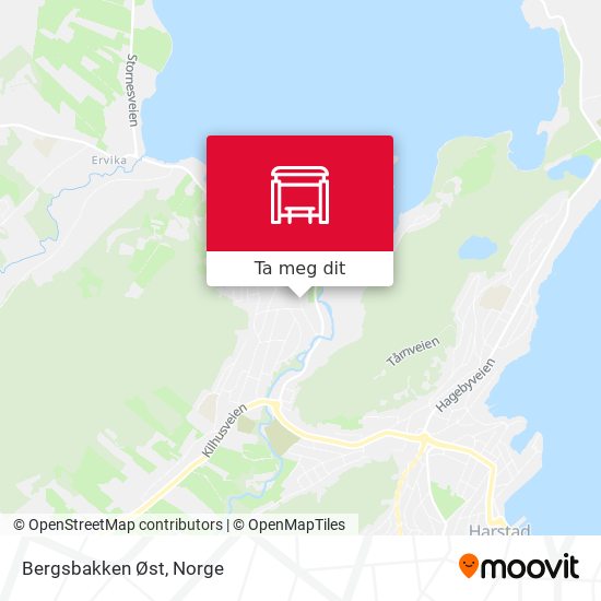 Bergsbakken Øst kart