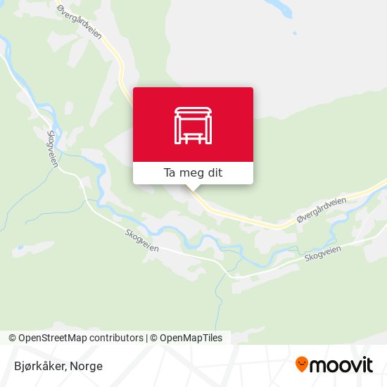 Bjørkåker kart