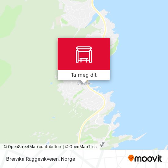 Breivika Ruggevikveien kart