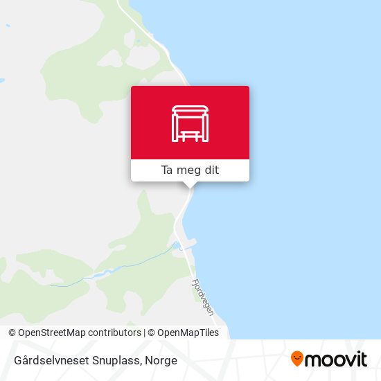 Gårdselvneset Snuplass kart