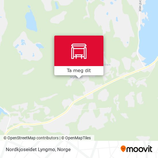 Nordkjoseidet Lyngmo kart