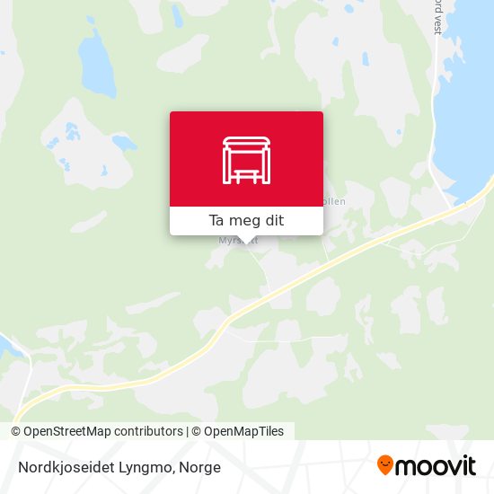 Nordkjoseidet Lyngmo kart