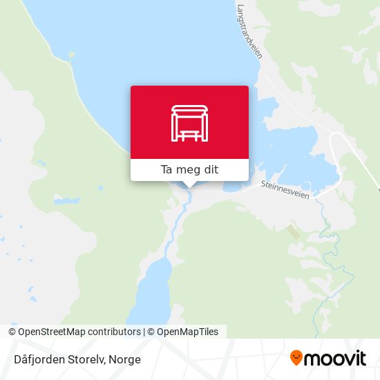 Dåfjorden Storelv kart