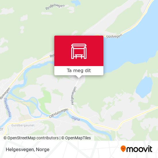 Helgesvegen kart