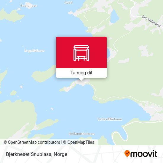 Bjerkneset Snuplass kart