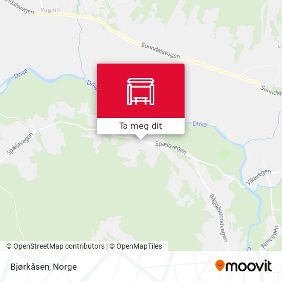 Bjørkåsen kart