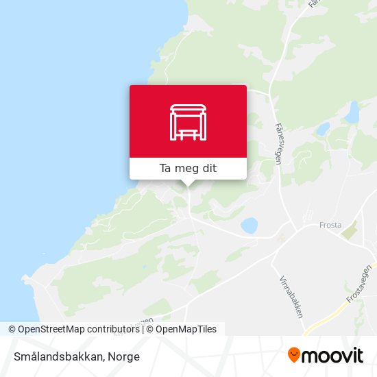 Smålandsbakkan kart