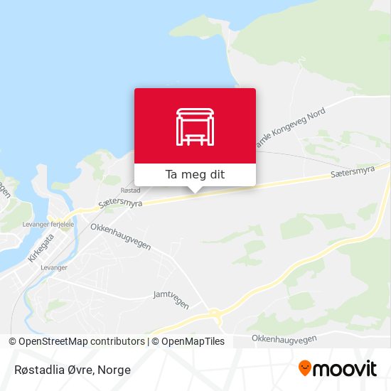 Røstadlia Øvre kart