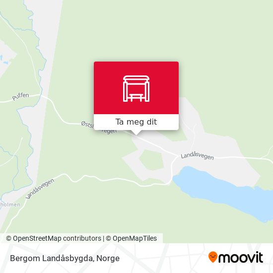 Bergom Landåsbygda kart