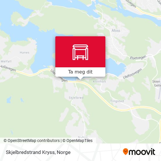 Skjelbredstrand Kryss kart