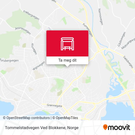 Tommelstadvegen Ved Blokkene kart