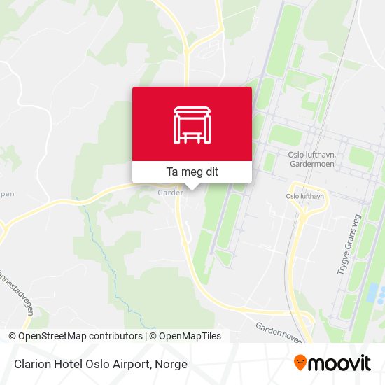Clarion Hotel Oslo Airport kart