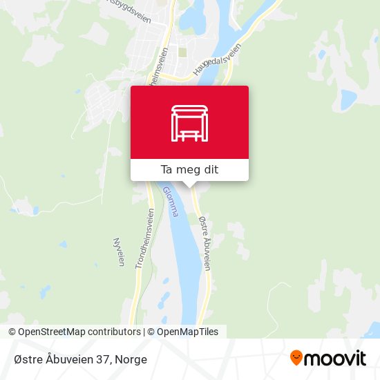 Østre Åbuveien 37 kart
