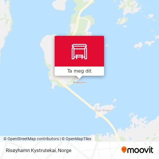 Risøyhamn Kystrutekai kart