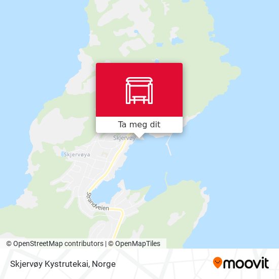 Skjervøy Kystrutekai kart