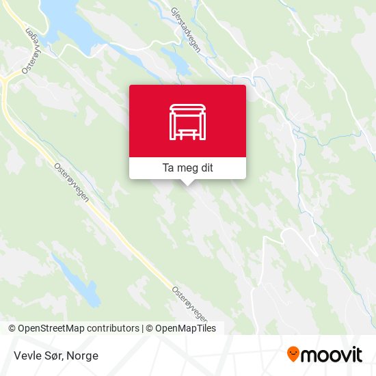 Vevle Sør kart