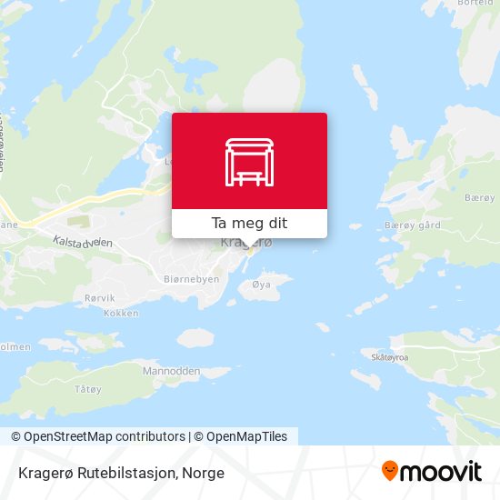 Kragerø Rutebilstasjon kart