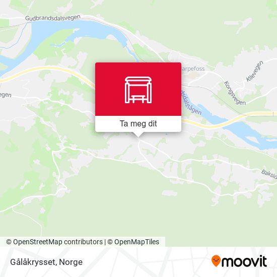 Gålåkrysset kart
