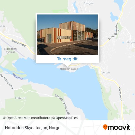 Notodden Skysstasjon kart
