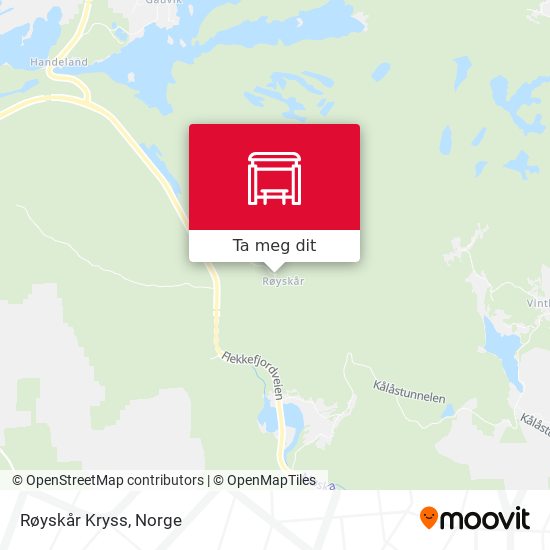 Røyskår Kryss kart