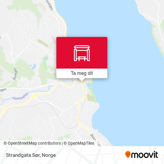 Strandgata Sør kart