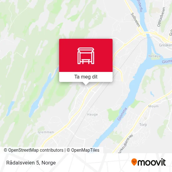Rådalsveien 5 kart