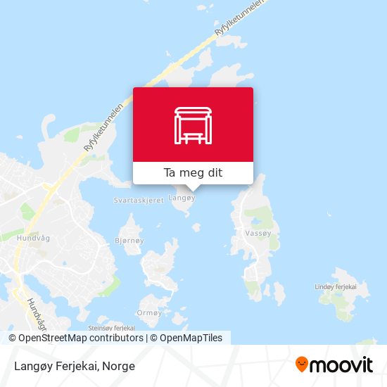 Langøy Ferjekai kart