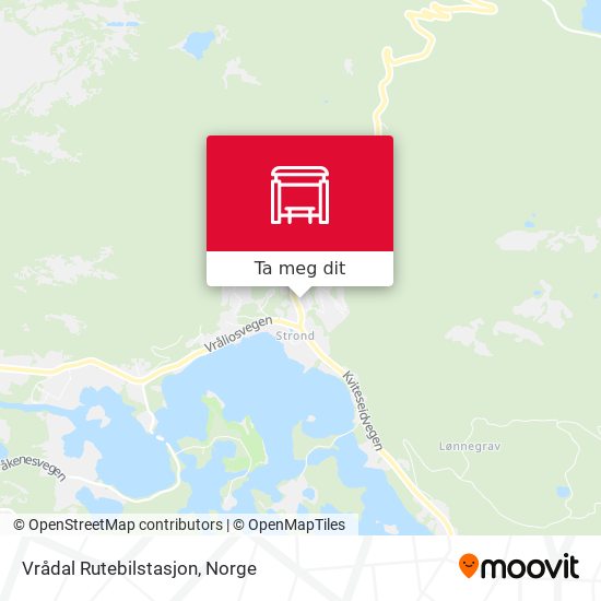 Vrådal Rutebilstasjon kart
