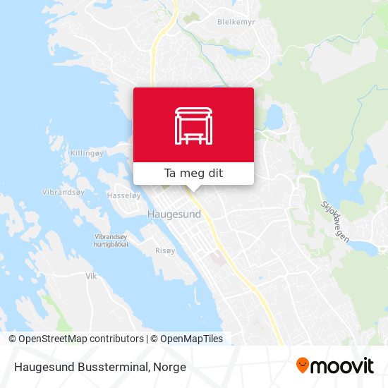 Haugesund Bussterminal kart