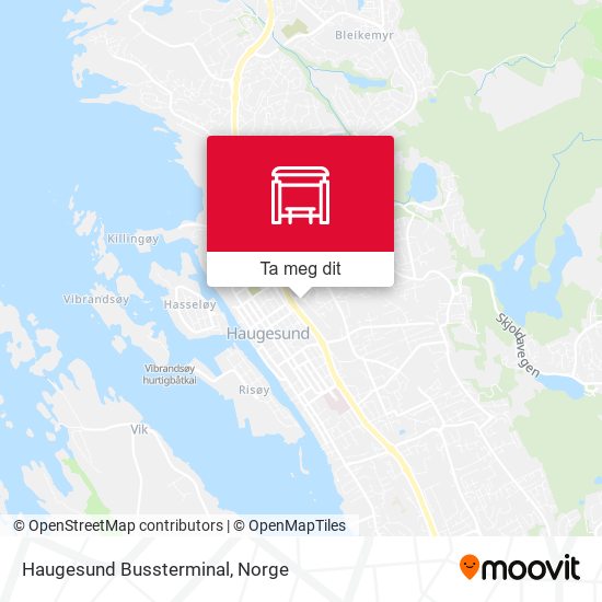 Haugesund Bussterminal kart