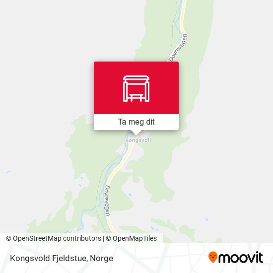 Kongsvold Fjeldstue kart