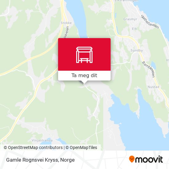 Gamle Rognsvei Kryss kart