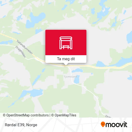 Rørdal E39 kart
