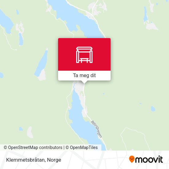 Klemmetsbråtan kart