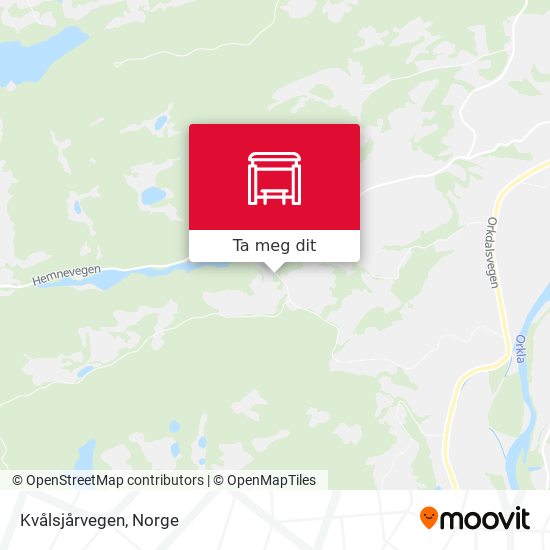 Kvålsjårvegen kart