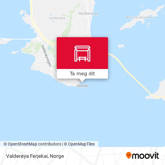 Valderøya Ferjekai kart