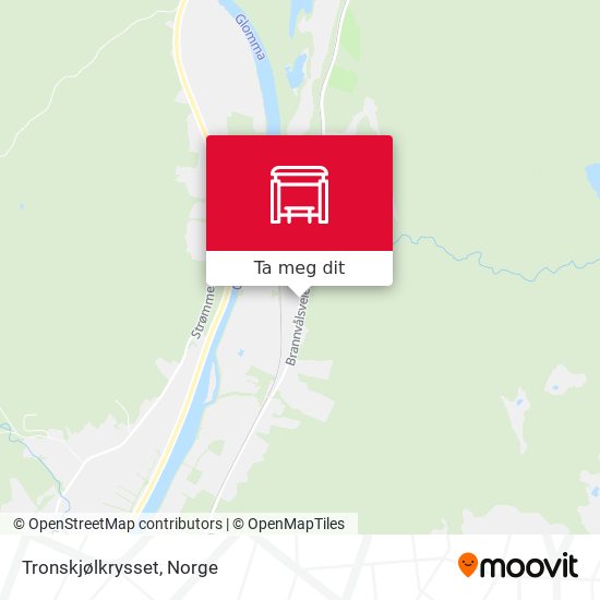 Tronskjølkrysset kart