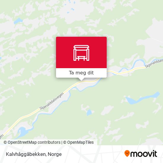 Kalvhåggåbekken kart