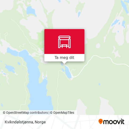 Kvikndølstjønna kart
